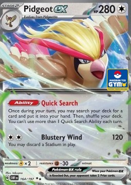 Pidgeot ex 164 — Southeast Asia Promos (English Pokémon TCG card)
