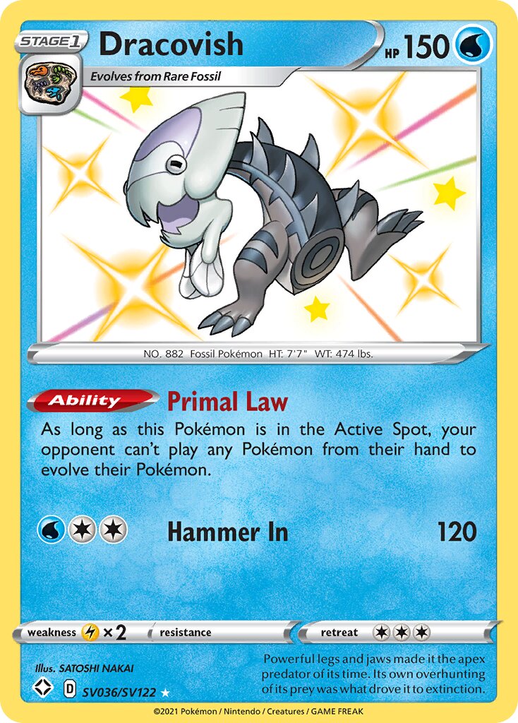 Dracovish 036 — Shining Fates (Shiny Vault) (English Pokémon TCG card)