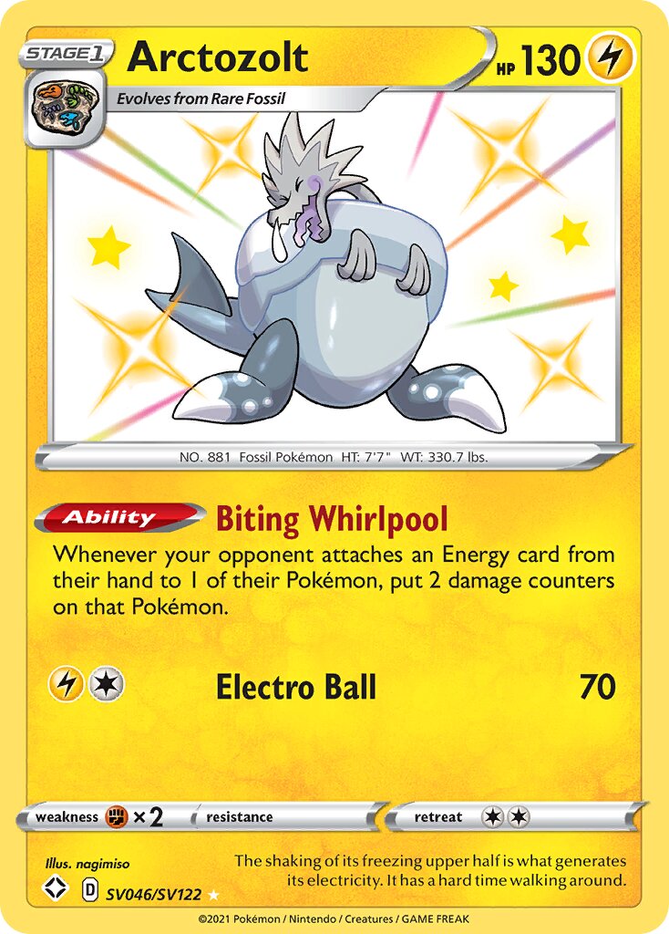 Arctozolt 046 — Shining Fates (Shiny Vault) (English Pokémon TCG card)