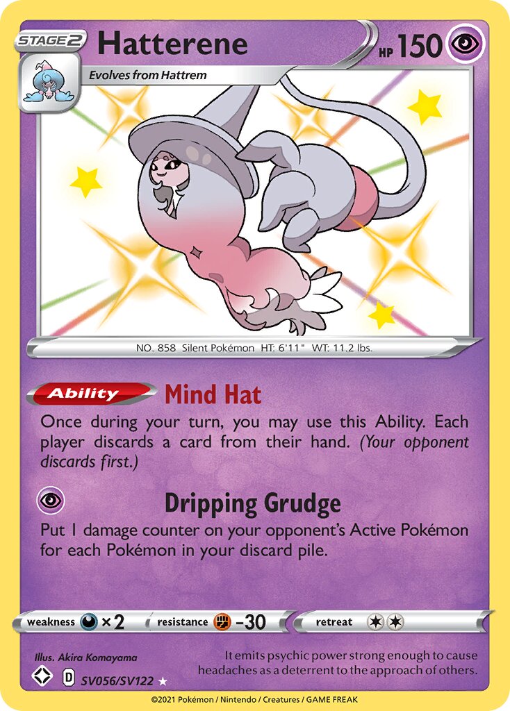 Hatterene 056 — Shining Fates (Shiny Vault) (English Pokémon TCG card)