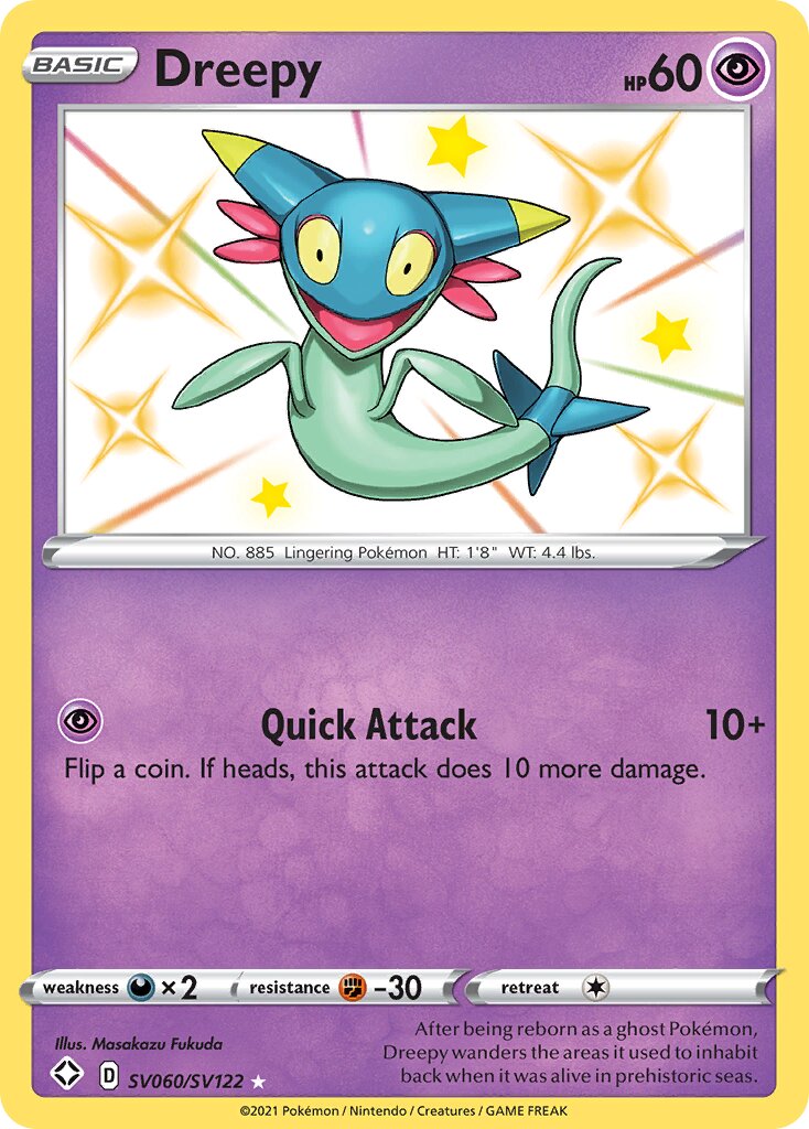 Dreepy 060 — Shining Fates (Shiny Vault) (English Pokémon TCG card)