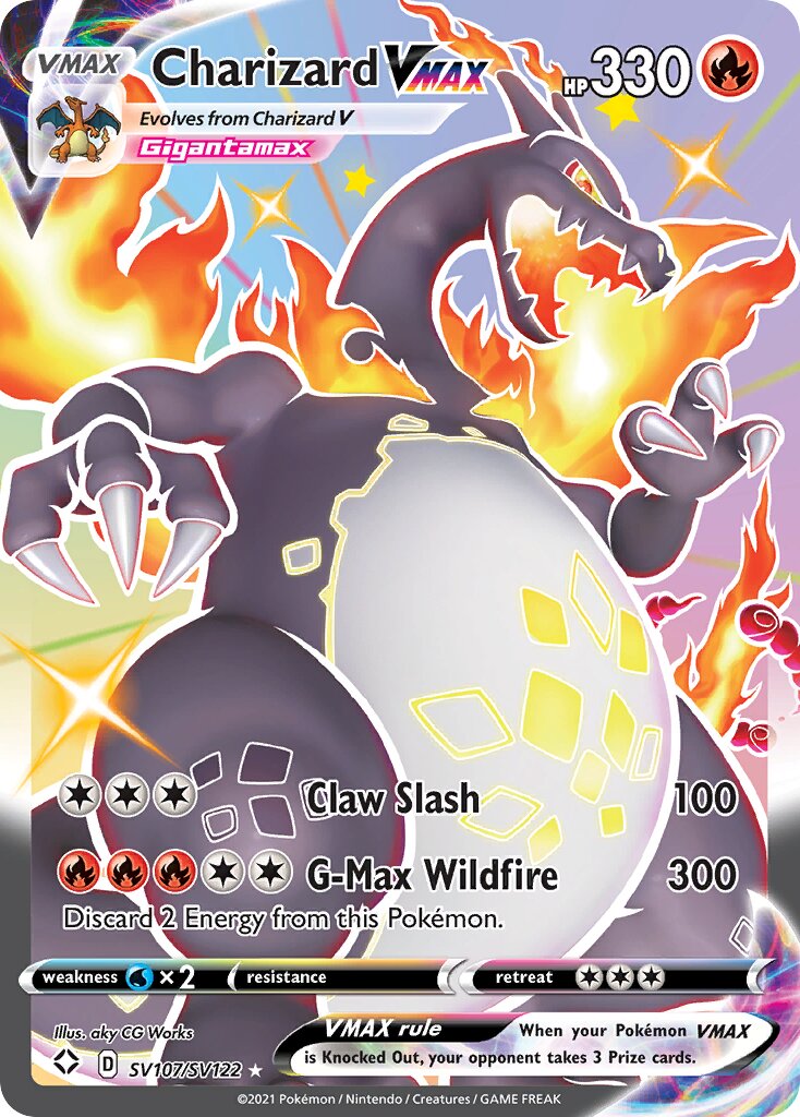 Charizard VMAX 107 — Shining Fates (Shiny Vault) (English Pokémon TCG card)