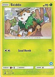 Skiddo 010/111 — SM Trainer Kit (Alolan Ninetales) (English Pokémon TCG card)