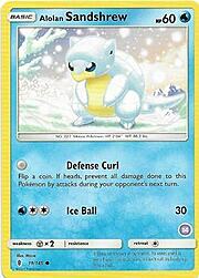 Alolan Sandshrew 019/145 — SM Trainer Kit (Alolan Sandslash) (English Pokémon TCG card)