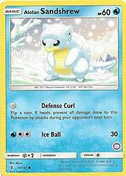 Alolan Sandshrew 019/145 — SM Trainer Kit (Alolan Sandslash) (English Pokémon TCG card)