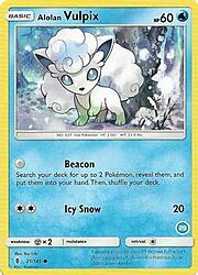 Alolan Vulpix 021/145 — SM Trainer Kit (Alolan Ninetales) (English Pokémon TCG card)