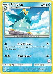 Prinplup 033/156 — SM Trainer Kit: Alolan Sandslash & Alolan Ninetales (English Pokémon TCG card)
