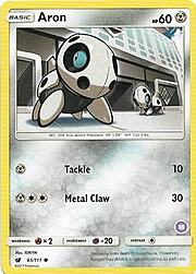 Aron 065/111 — SM Trainer Kit: Alolan Sandslash & Alolan Ninetales (English Pokémon TCG card)