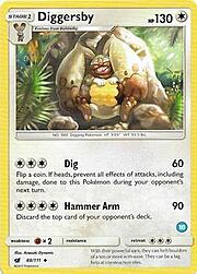 Diggersby 088/111 — SM Trainer Kit (Alolan Ninetales) (English Pokémon TCG card)