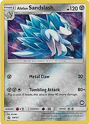 Alolan Sandslash SM127 — SM Trainer Kit (Alolan Sandslash) (English Pokémon TCG card)