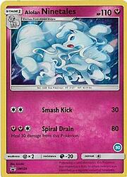 Alolan Ninetales SM128 — SM Trainer Kit (Alolan Ninetales) (English Pokémon TCG card)
