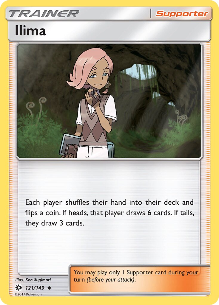 Ilima 121/172 — Sun & Moon (English Pokémon TCG card)