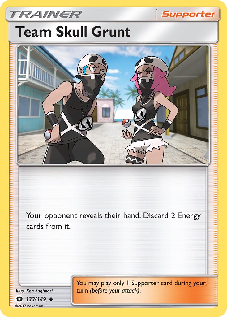 Team Skull Grunt 133/172 — Sun & Moon (English Pokémon TCG card)