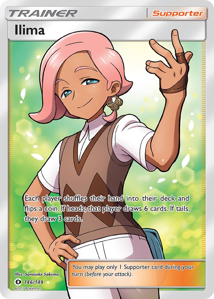Ilima 146/172 — Sun & Moon (English Pokémon TCG card)