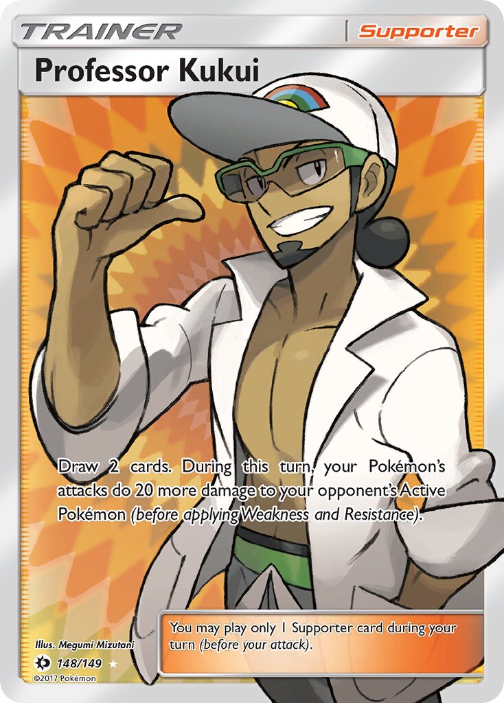 Professor Kukui 148/172 — Sun & Moon (English Pokémon TCG card)