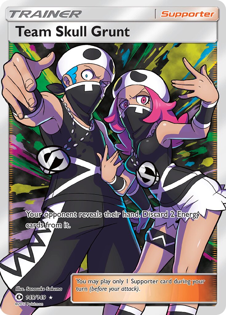 Team Skull Grunt 149/172 — Sun & Moon (English Pokémon TCG card)