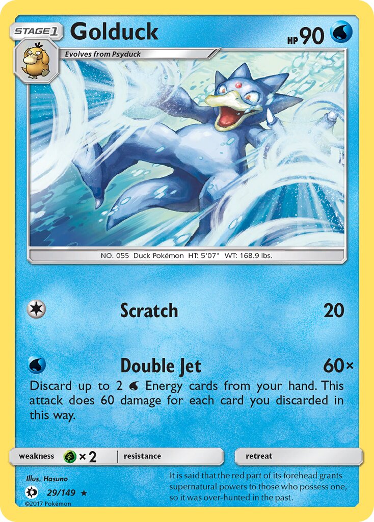 Golduck 029/172 — Sun & Moon (English Pokémon TCG card)