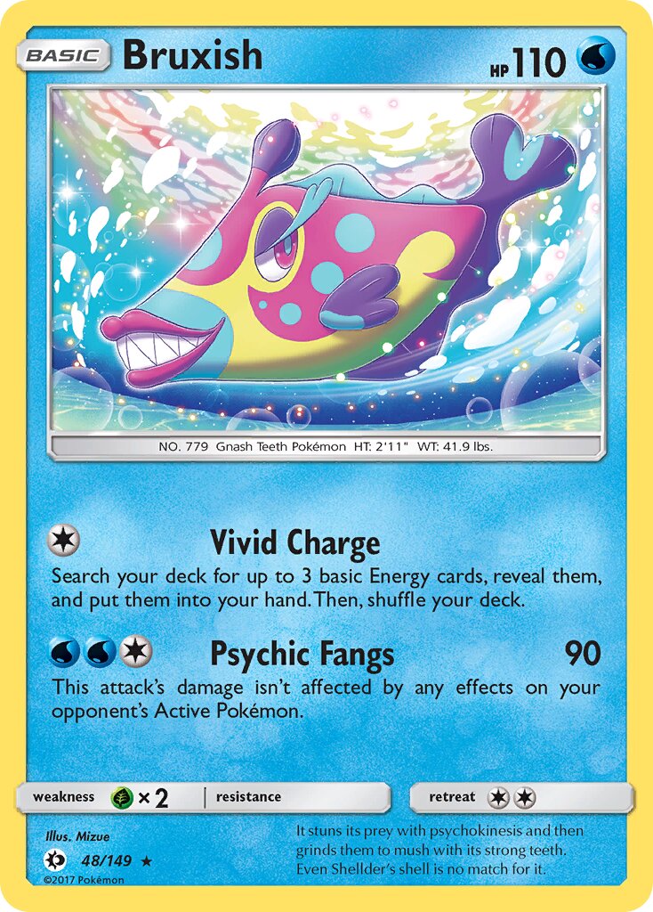 Bruxish 048/172 — Sun & Moon (English Pokémon TCG card)