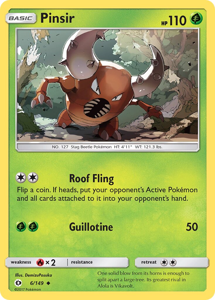 Pinsir 006/172 — Sun & Moon (English Pokémon TCG card)