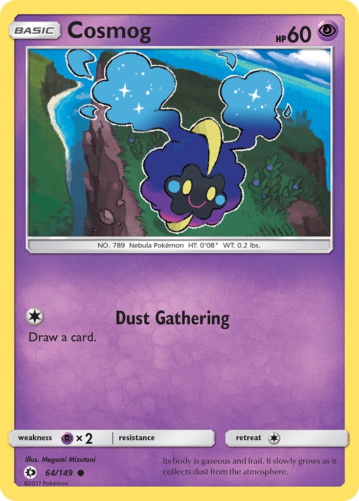 Cosmog 064/172 — Sun & Moon (English Pokémon TCG card)
