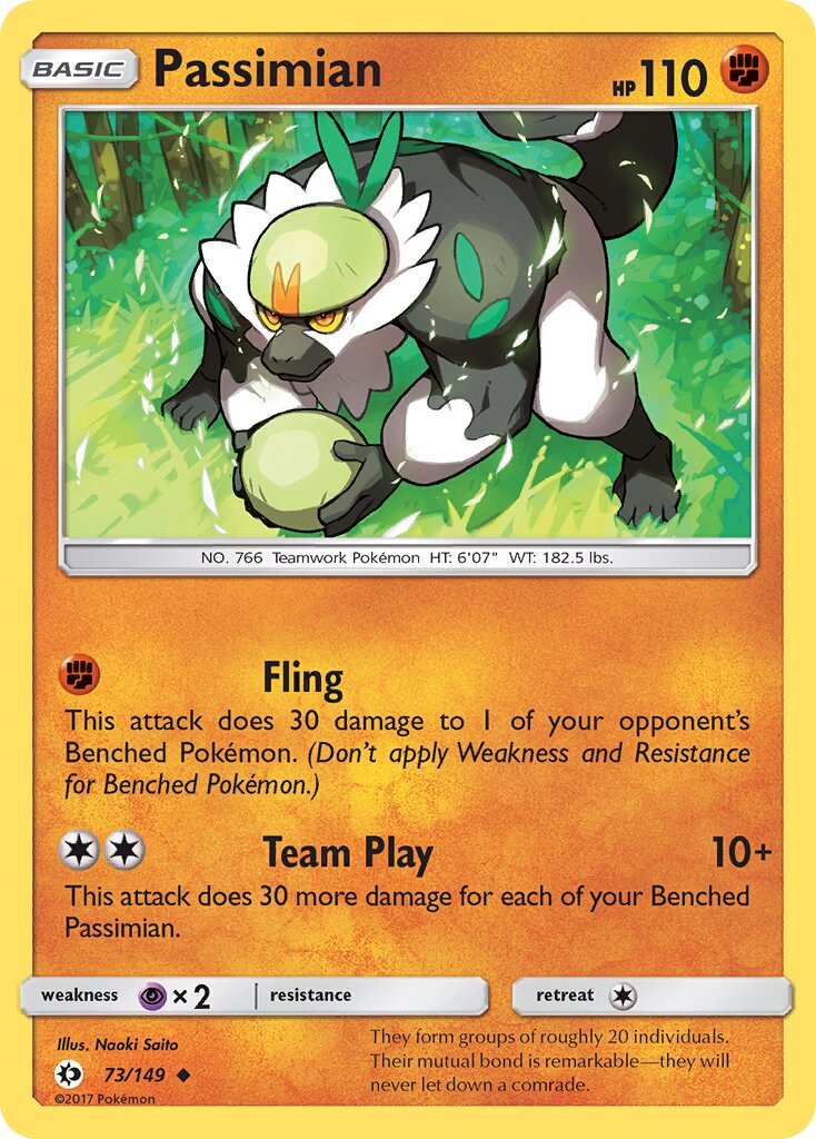 Passimian 073/172 — Sun & Moon (English Pokémon TCG card)