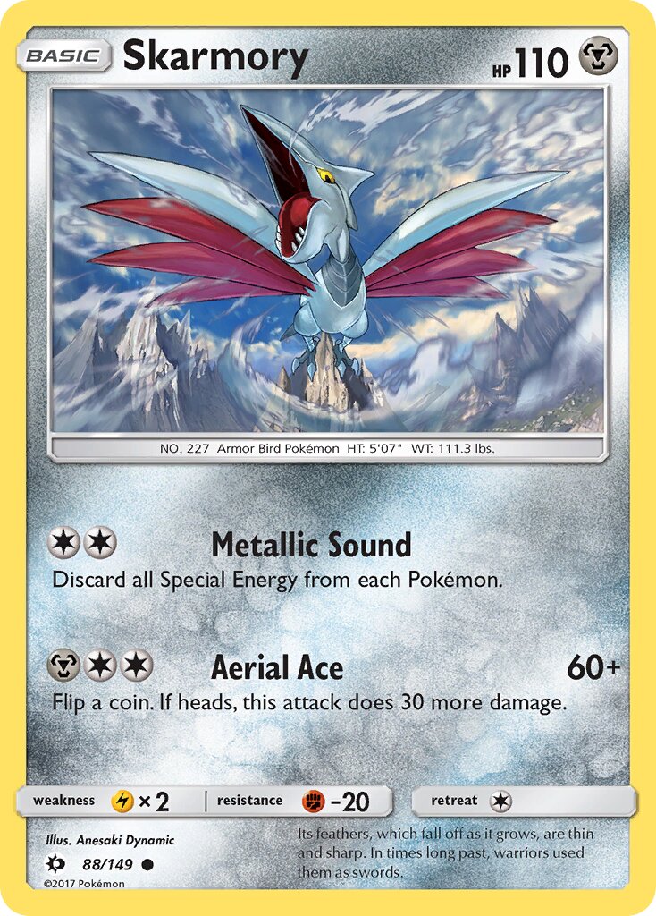 Skarmory 088/172 — Sun & Moon (English Pokémon TCG card)