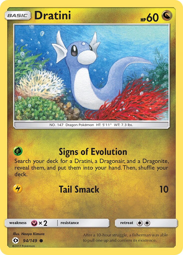 Dratini 094/172 — Sun & Moon (English Pokémon TCG card)