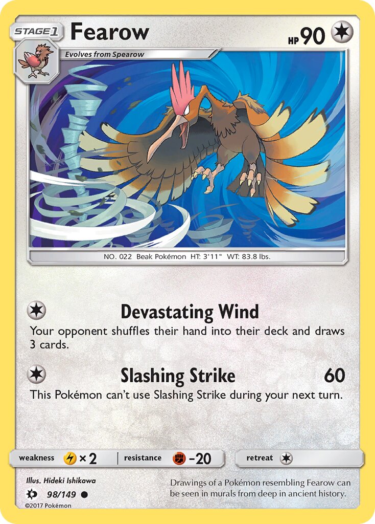 Fearow 098/172 — Sun & Moon (English Pokémon TCG card)
