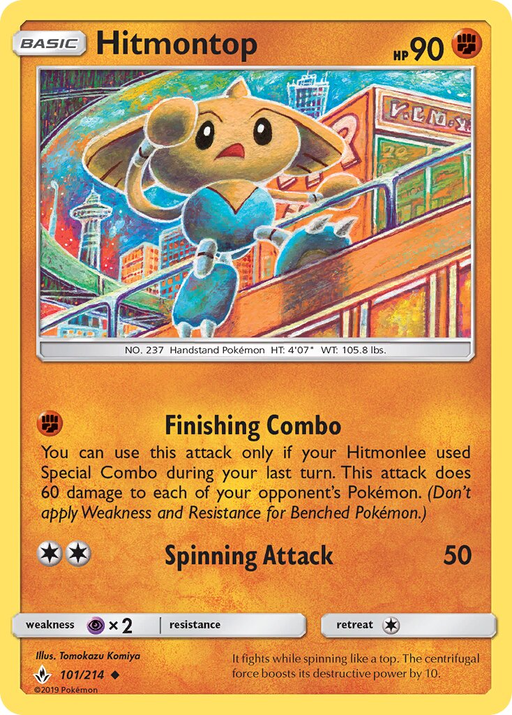Hitmontop 101/234 — Unbroken Bonds (English Pokémon TCG card)