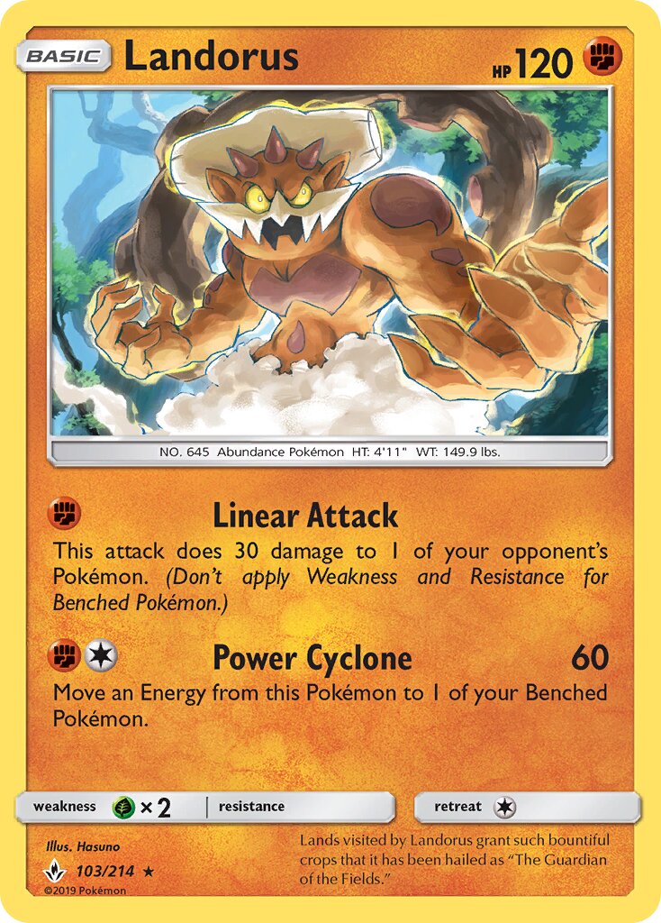 Landorus 103/234 — Unbroken Bonds (English Pokémon TCG card)