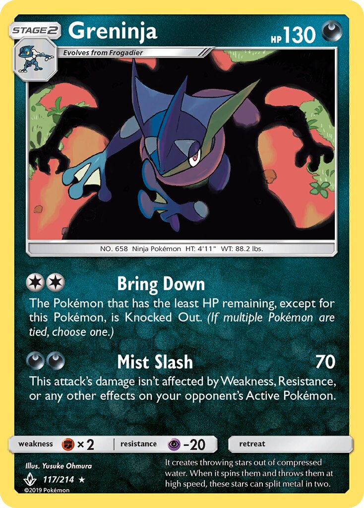 Greninja 117/234 — Unbroken Bonds (English Pokémon TCG card)