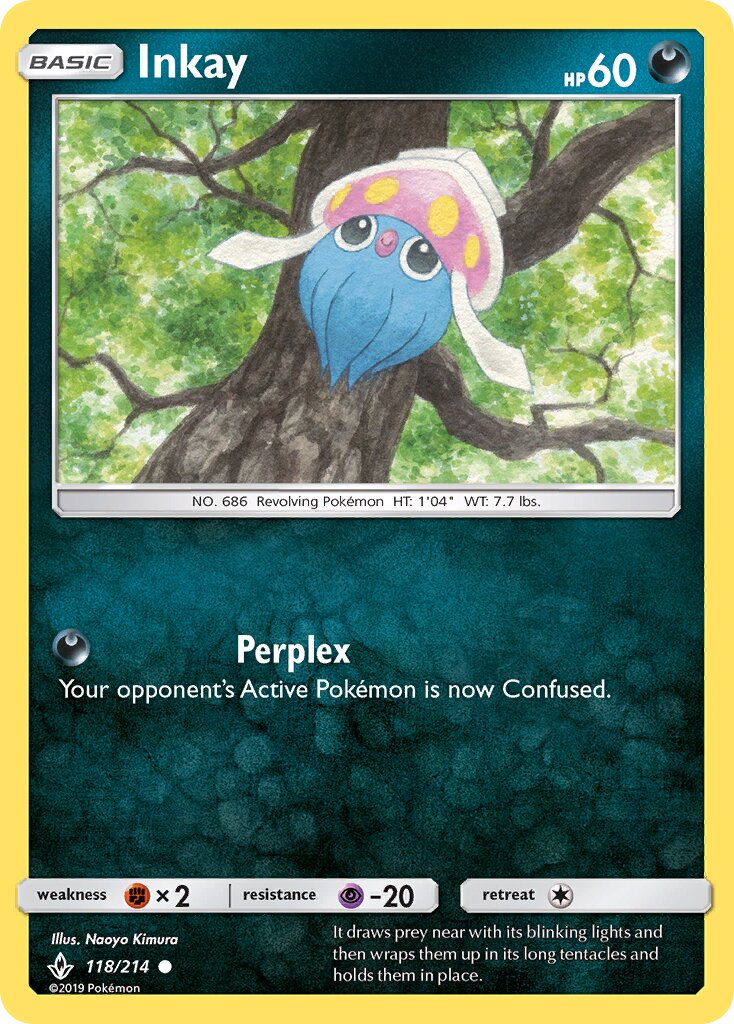 Inkay 118/234 — Unbroken Bonds (English Pokémon TCG card)