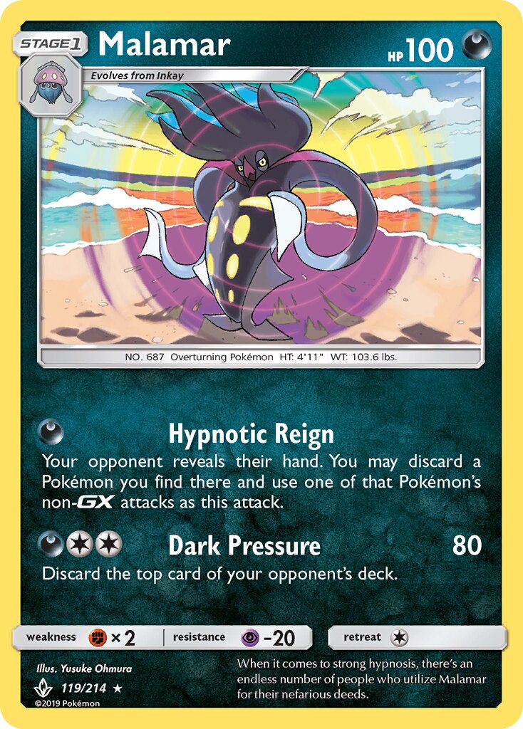 Malamar 119/234 — Unbroken Bonds (English Pokémon TCG card)