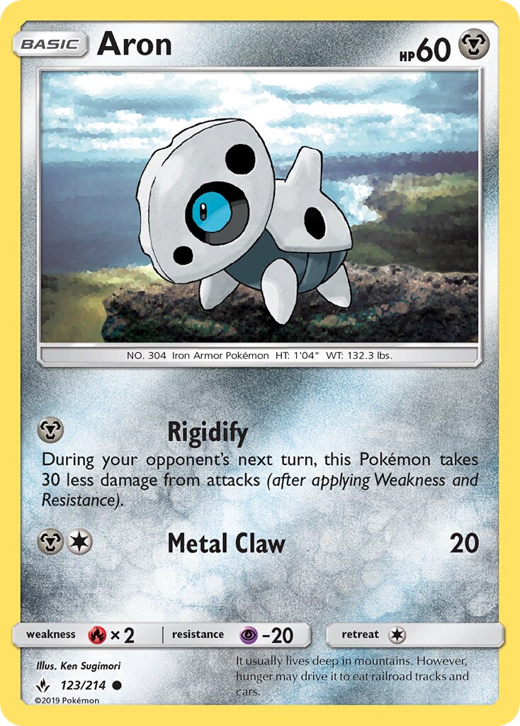 Aron 123/234 — Unbroken Bonds (English Pokémon TCG card)