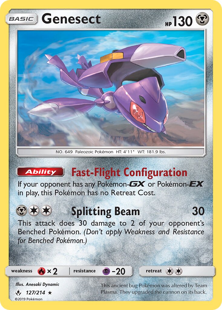Genesect 127/234 — Unbroken Bonds (English Pokémon TCG card)