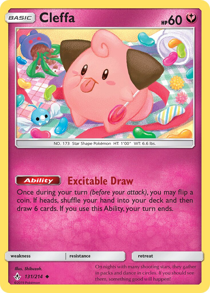 Cleffa 131/234 — Unbroken Bonds (English Pokémon TCG card)