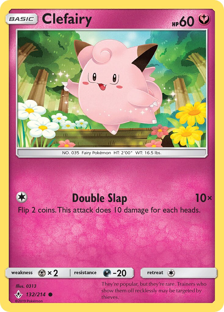 Clefairy 132/234 — Unbroken Bonds (English Pokémon TCG card)