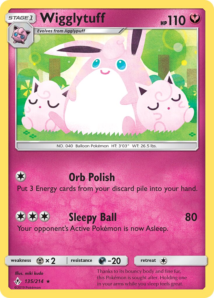 Wigglytuff 135/234 — Unbroken Bonds (English Pokémon TCG card)