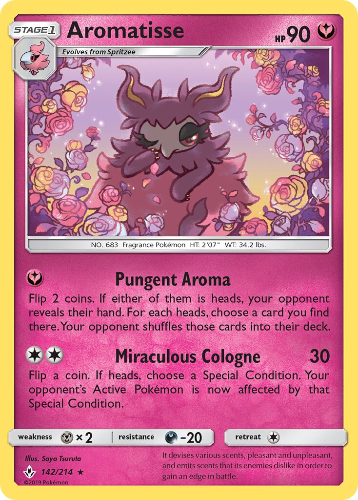Aromatisse 142/234 — Unbroken Bonds (English Pokémon TCG card)