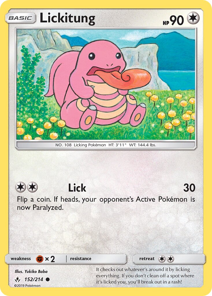 Lickitung 152/234 — Unbroken Bonds (English Pokémon TCG card)