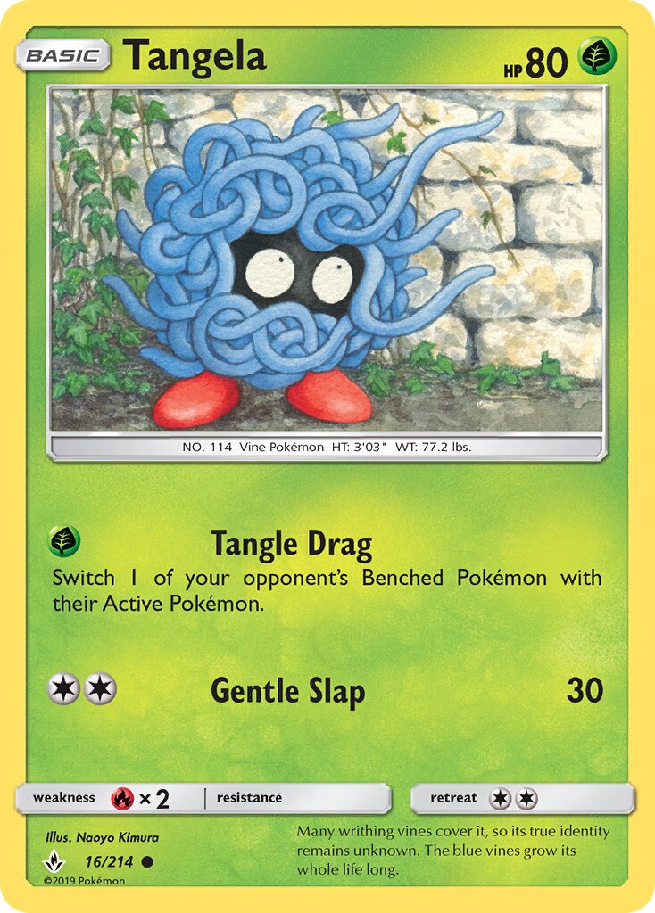 Tangela 016/234 — Unbroken Bonds (English Pokémon TCG card)
