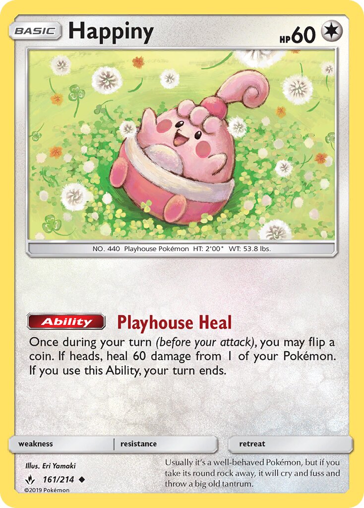 Happiny 161/234 — Unbroken Bonds (English Pokémon TCG card)