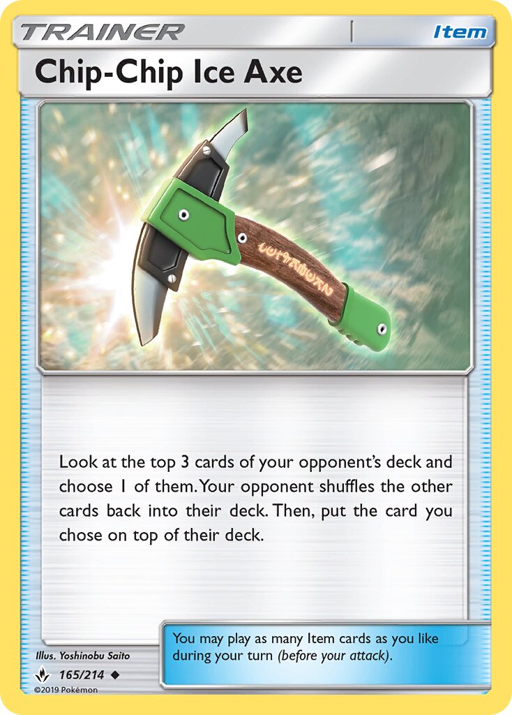 Chip-Chip Ice Axe 165/234 — Unbroken Bonds (English Pokémon TCG card)