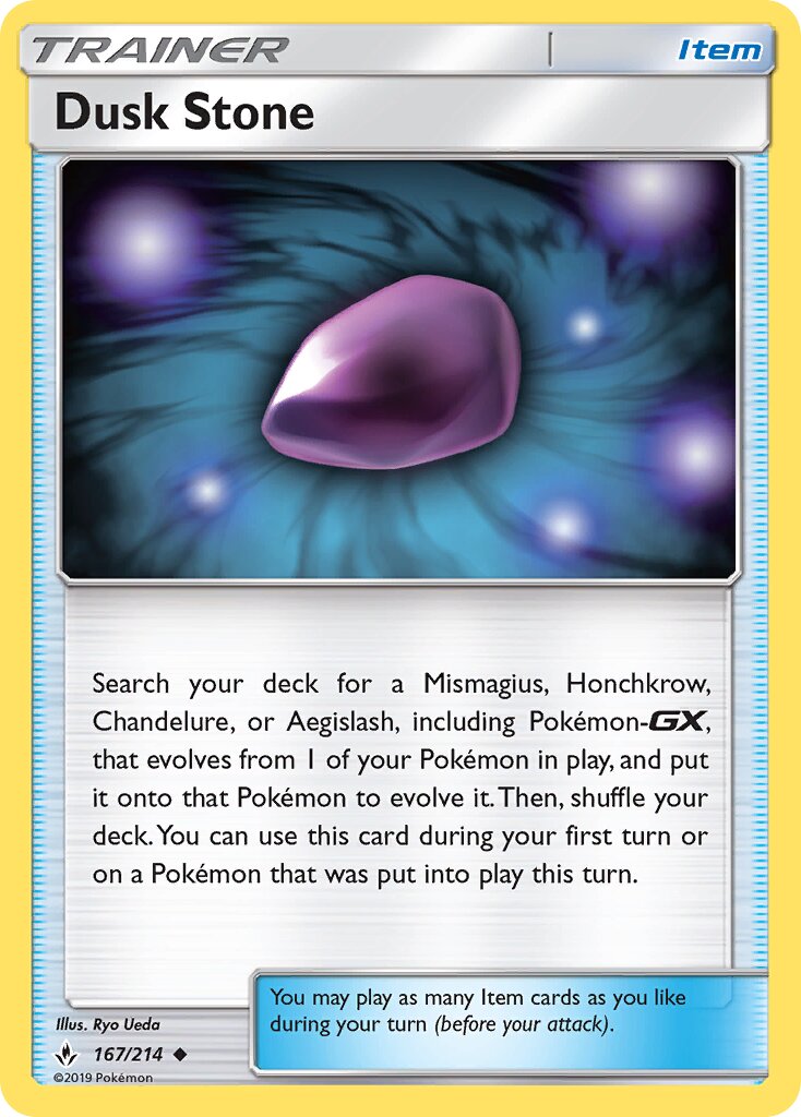 Dusk Stone 167/234 — Unbroken Bonds (English Pokémon TCG card)