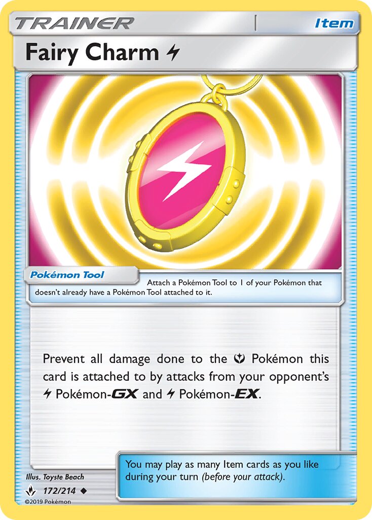 Fairy Charm Lightning 172/234 — Unbroken Bonds (English Pokémon TCG card)