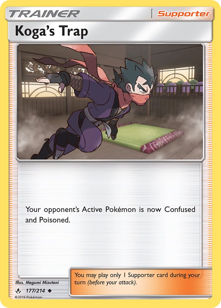 Koga's Trap 177/234 — Unbroken Bonds (English Pokémon TCG card)