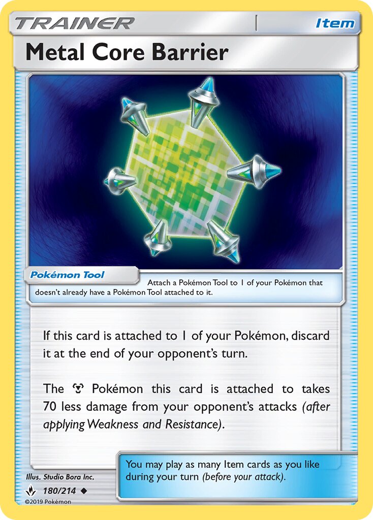 Metal Core Barrier 180/234 — Unbroken Bonds (English Pokémon TCG card)