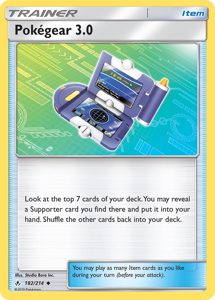 Pokégear 3.0 182/234 — Unbroken Bonds (English Pokémon TCG card)