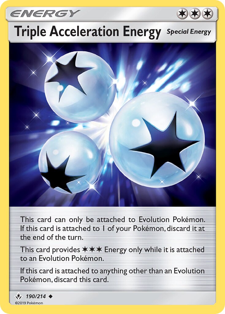 Triple Acceleration Energy 190/234 — Unbroken Bonds (English Pokémon TCG card)