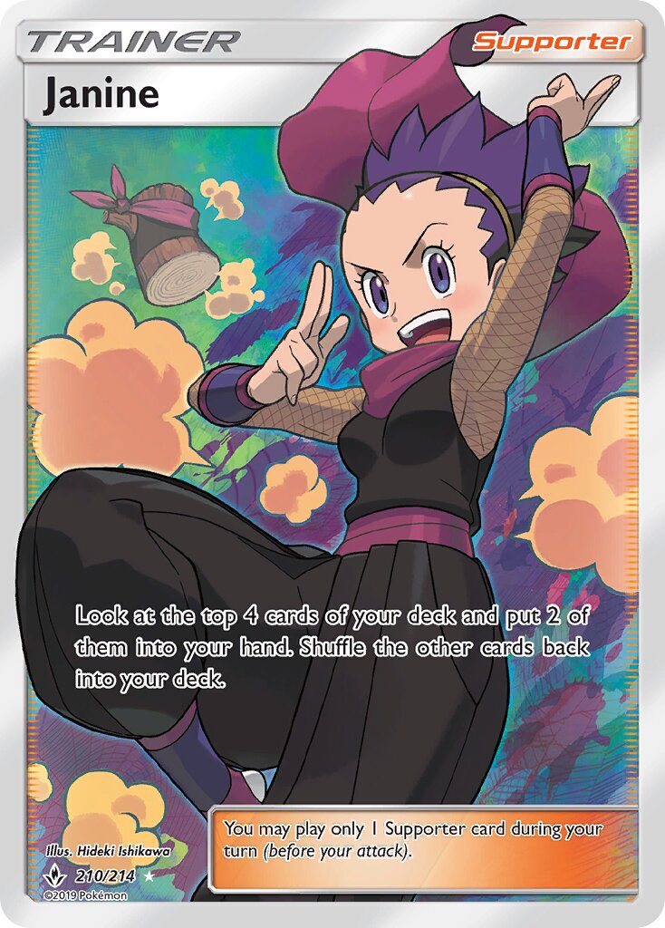 Janine 210/234 — Unbroken Bonds (English Pokémon TCG card)